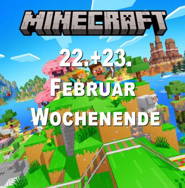 Python & Minecraft - Programmieren für Anfänger und Fortgeschrittene | 22.+23. Februar 2025 Wochenende