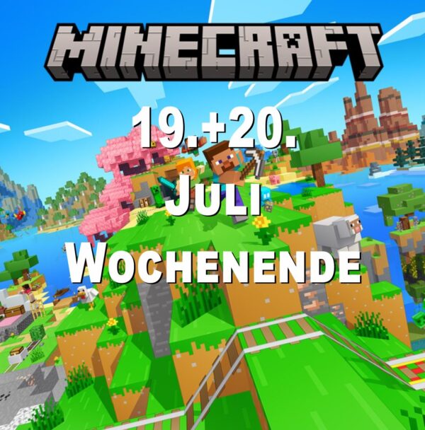 Python & Minecraft - Programmieren für Anfänger und Fortgeschrittene | Wochenende 19.+20. Juli  2025